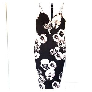 ASOS bodycon dress with floral details